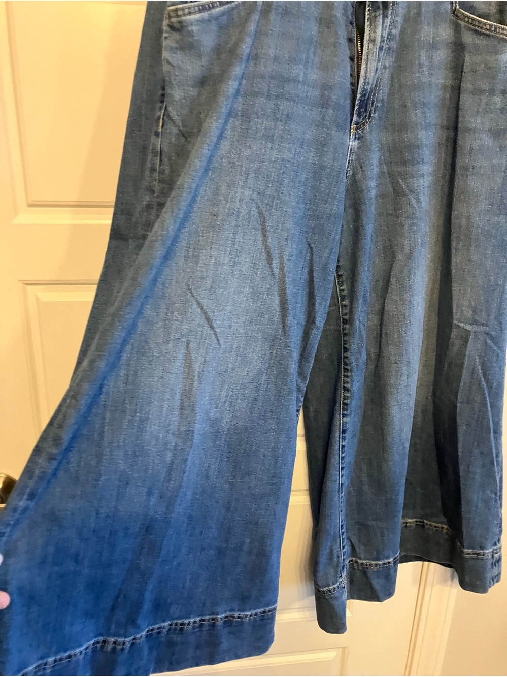 Chico's Wide-Leg Flared Jeans - Medium Blue Wash
